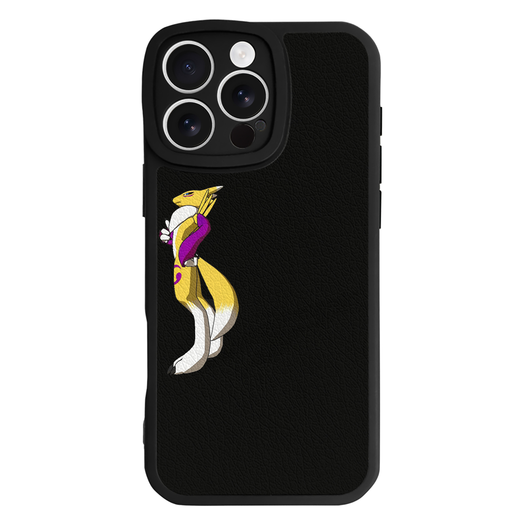 （画像用） Digimon デジタルモンスター/デジモン 【iPhone 16シリーズ対応】シリコンスマホケース（レザー調） 材質：シリコン
